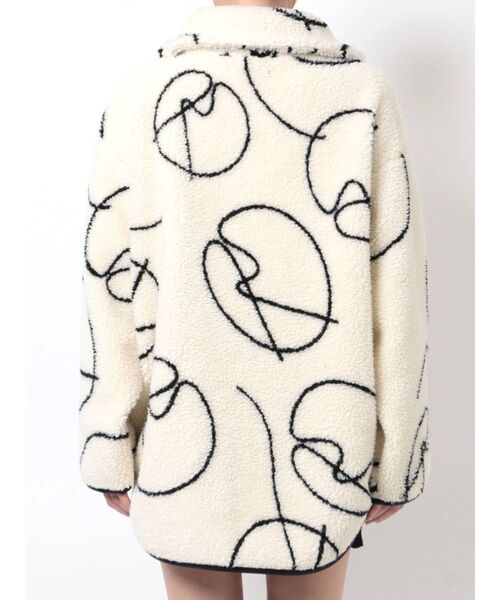 EMODA（エモダ）の「ハーフジップボアプルオーバー（Tシャツ/カットソー・レディース・ブラック/その他・FREE）」の6枚目の写真