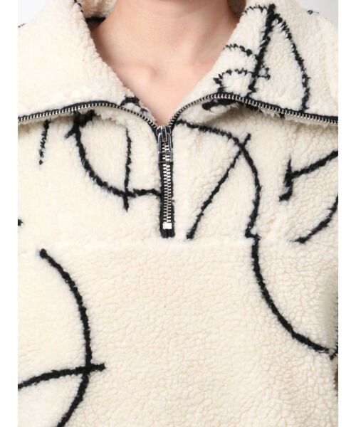 EMODA（エモダ）の「ハーフジップボアプルオーバー（Tシャツ/カットソー・レディース・ブラック/その他・FREE）」の10枚目の写真