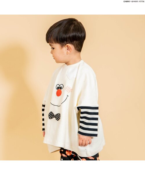 BIT'Z（ビッツ）の「おばけのアッチアップリケ長袖Tシャツ（Tシャツ/カットソー・キッズ・キナリ/マスタード・90/100/120/110/80/95）」の4枚目の写真