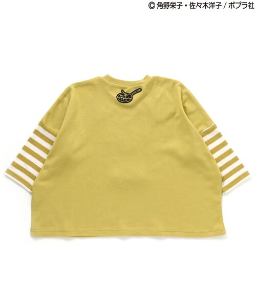 BIT'Z（ビッツ）の「おばけのアッチアップリケ長袖Tシャツ（Tシャツ/カットソー・キッズ・キナリ/マスタード・90/100/120/110/80/95）」の8枚目の写真
