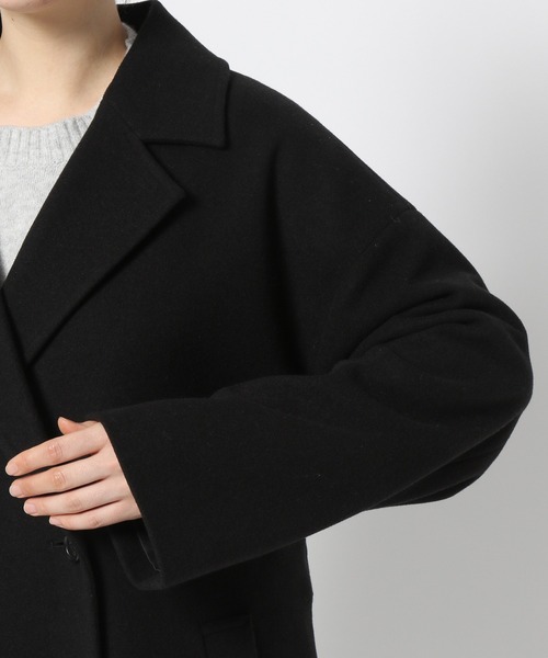 LOWRYSFARM ウールライクミドルコート ブラック 楽天市場】【SALE／50%OFF】ウールライクミドルコート LOWRYS