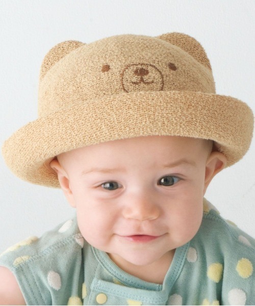 combimini(コンビミニ)の「クマハット(キャップ・キッズ・ベージュ/オフホワイト・46/48/50)」の5枚目の写真