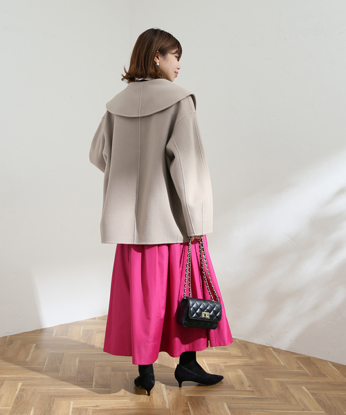 La TOTALITE（ラトータリテ）の「ウールナイロン リバーショールコート