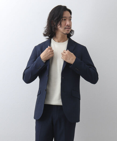 NOLLEY'S goodman（ノーリーズグッドマン）の「TRABEST セットアップ テーラードジャケット（テーラードジャケット・メンズ・ネイビー/インディゴブルー/チャコールグレー・M/L/XL/S）」の12枚目の写真