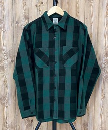 デイリー コットンフランネル ブロックチェック ワークシャツ
