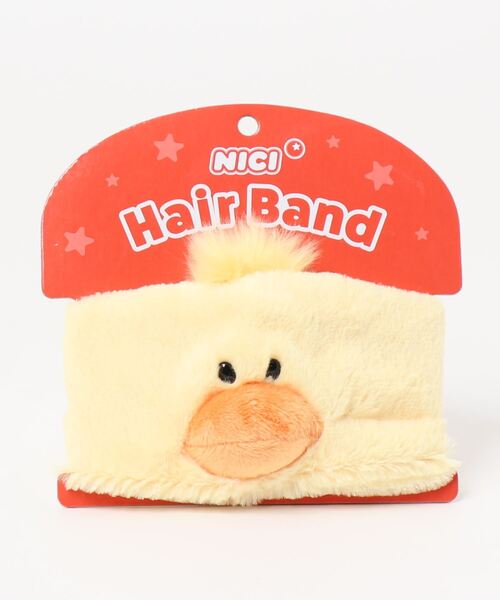 nici（ニキ）の「NICI/もこもこ ヘアバンド ヘアターバン ヒヨコ（ヘアバンド・レディース・イエロー・ONE SIZE）」の6枚目の写真