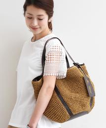 BEAUTY&YOUTH UNITED ARROWS | BYBC∵ Folna別注 ペーパー×レザートート(かごバッグ)