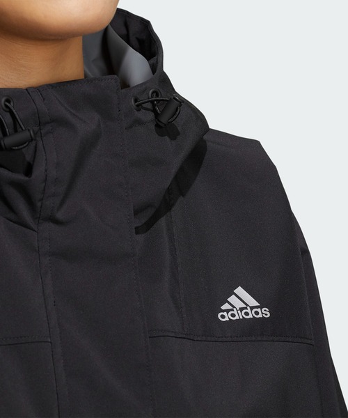 adidas（アディダス）の「PRSVE オーバーサイズフィット ウーブン フルジップジャケット / アディダス（マウンテンパーカー・レディース・グリーン/ベージュ/ブラック・LARGE/MEDIUM/SMALL/X-LARGE/X-SMALL）」の14枚目の写真