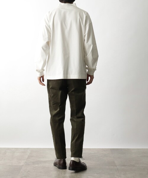 THE SHOP TK （ザ ショップ ティーケー ）の「◆【セットアップ対応可】ストレッチコーデュロイテーパードパンツ（スーツパンツ・メンズ・ブラック/オリーブ/キャメル・02/05/03/01/04）」の22枚目の写真