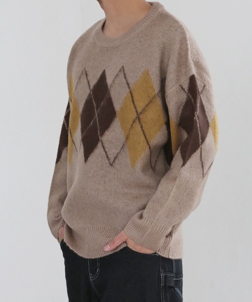 CERCA(チェルカ)の「【BEL】モヘアライク アクリルニット(RS/)(ニット/セーター・メンズ・ホワイト系その他2/ホワイト系その他3/ホワイト系その他4/ブラック系その他2/ブラック系その他3/ブラック系その他4/グレー系その他2/ブラウン系その他2/ベージュ系その他2・LARGE/MEDIUM)」の9枚目の写真