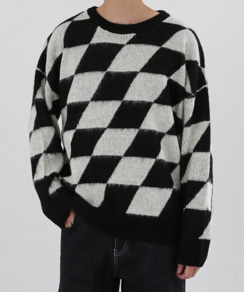 CERCA(チェルカ)の「【BEL】モヘアライク アクリルニット(RS/)(ニット/セーター・メンズ・ホワイト系その他2/ホワイト系その他3/ホワイト系その他4/ブラック系その他2/ブラック系その他3/ブラック系その他4/グレー系その他2/ブラウン系その他2/ベージュ系その他2・LARGE/MEDIUM)」の14枚目の写真