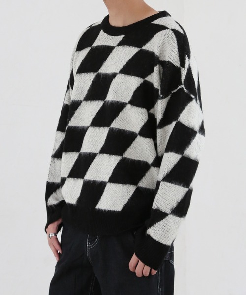 CERCA(チェルカ)の「【BEL】モヘアライク アクリルニット(RS/)(ニット/セーター・メンズ・ホワイト系その他2/ホワイト系その他3/ホワイト系その他4/ブラック系その他2/ブラック系その他3/ブラック系その他4/グレー系その他2/ブラウン系その他2/ベージュ系その他2・LARGE/MEDIUM)」の15枚目の写真