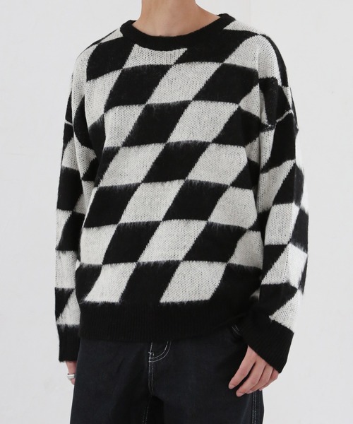 CERCA(チェルカ)の「【BEL】モヘアライク アクリルニット(RS/)(ニット/セーター・メンズ・ホワイト系その他2/ホワイト系その他3/ホワイト系その他4/ブラック系その他2/ブラック系その他3/ブラック系その他4/グレー系その他2/ブラウン系その他2/ベージュ系その他2・LARGE/MEDIUM)」の16枚目の写真
