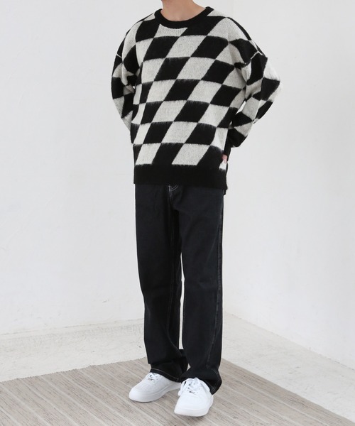 CERCA(チェルカ)の「【BEL】モヘアライク アクリルニット(RS/)(ニット/セーター・メンズ・ホワイト系その他2/ホワイト系その他3/ホワイト系その他4/ブラック系その他2/ブラック系その他3/ブラック系その他4/グレー系その他2/ブラウン系その他2/ベージュ系その他2・LARGE/MEDIUM)」の17枚目の写真