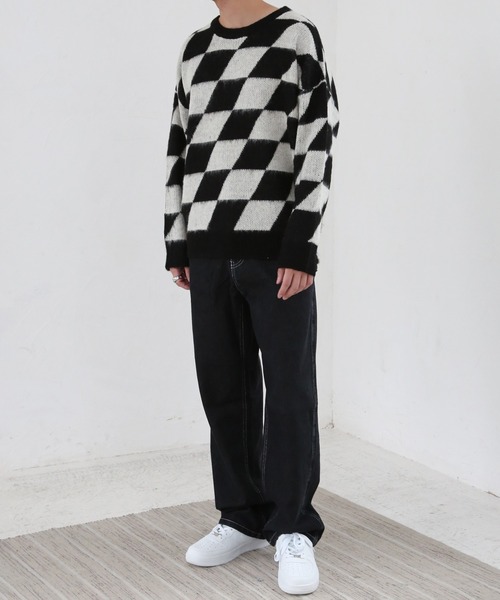 CERCA(チェルカ)の「【BEL】モヘアライク アクリルニット(RS/)(ニット/セーター・メンズ・ホワイト系その他2/ホワイト系その他3/ホワイト系その他4/ブラック系その他2/ブラック系その他3/ブラック系その他4/グレー系その他2/ブラウン系その他2/ベージュ系その他2・LARGE/MEDIUM)」の19枚目の写真