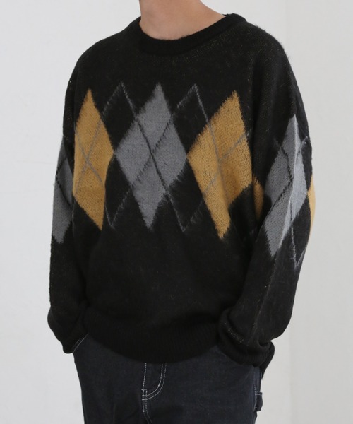 CERCA(チェルカ)の「【BEL】モヘアライク アクリルニット(RS/)(ニット/セーター・メンズ・ホワイト系その他2/ホワイト系その他3/ホワイト系その他4/ブラック系その他2/ブラック系その他3/ブラック系その他4/グレー系その他2/ブラウン系その他2/ベージュ系その他2・LARGE/MEDIUM)」の21枚目の写真