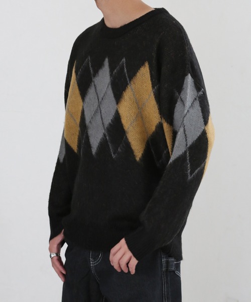 CERCA(チェルカ)の「【BEL】モヘアライク アクリルニット(RS/)(ニット/セーター・メンズ・ホワイト系その他2/ホワイト系その他3/ホワイト系その他4/ブラック系その他2/ブラック系その他3/ブラック系その他4/グレー系その他2/ブラウン系その他2/ベージュ系その他2・LARGE/MEDIUM)」の22枚目の写真