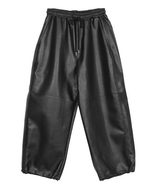 Figments（フィグメンツ）の「フェイクレザ－バギーパンツ（その他パンツ・レディース・ブラック・FREE）」の6枚目の写真