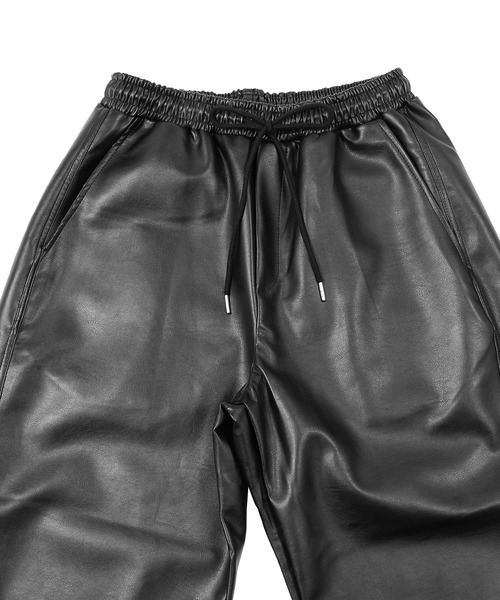 Figments（フィグメンツ）の「フェイクレザ－バギーパンツ（その他パンツ・レディース・ブラック・FREE）」の11枚目の写真