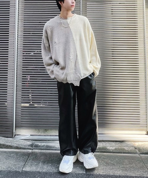 Figments（フィグメンツ）の「フェイクレザ－バギーパンツ（その他パンツ・レディース・ブラック・FREE）」の12枚目の写真