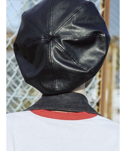 jouetie（ジュエティ）の「BIGベレー（ハンチング/ベレー帽・レディース・ブラック/アイボリー・FREE）」の3枚目の写真