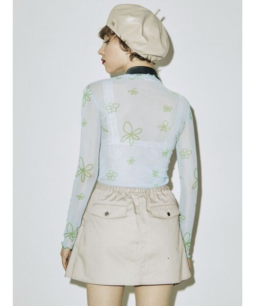 jouetie（ジュエティ）の「BIGベレー（ハンチング/ベレー帽・レディース・ブラック/アイボリー・FREE）」の8枚目の写真