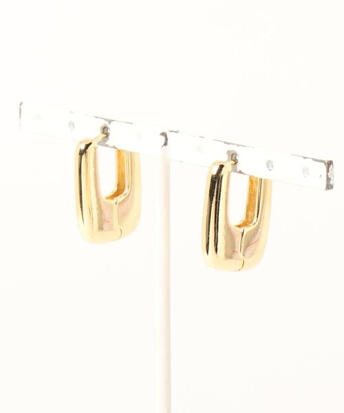 N.（N. Natural Beauty Basic）（エヌエヌナチュラルビューティーベーシック）の「スクエアフープピアス（ピアス（両耳用）・レディース・シルバー/ゴールド・FREE）」の3枚目の写真