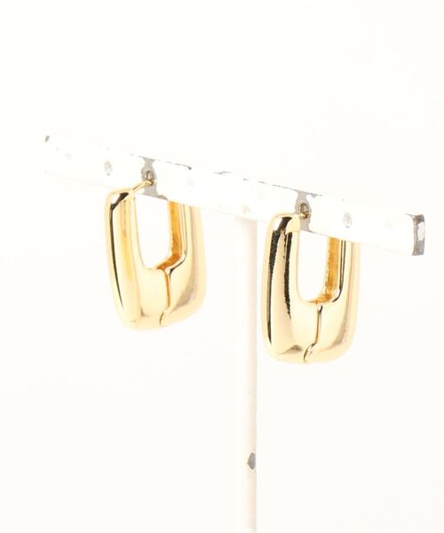 N.（N. Natural Beauty Basic）（エヌエヌナチュラルビューティーベーシック）の「スクエアフープピアス（ピアス（両耳用）・レディース・シルバー/ゴールド・FREE）」の6枚目の写真