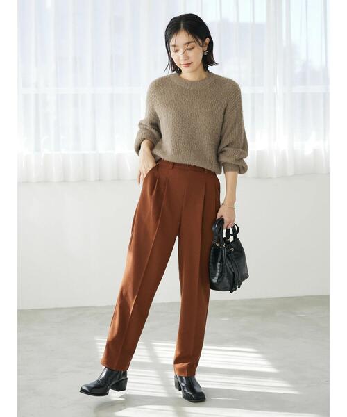 Petit fleur（プチフルール）の「・Petit Fleur センタープレスパンツ（その他パンツ・レディース・ブラック/ブルー/ブラウン・FREE）」の4枚目の写真