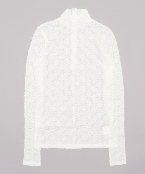 lilLilly(リルリリー)の「フラワーレーストップス(Tシャツ/カットソー・レディース・ホワイト/ブラック・FREE)」の11枚目の写真