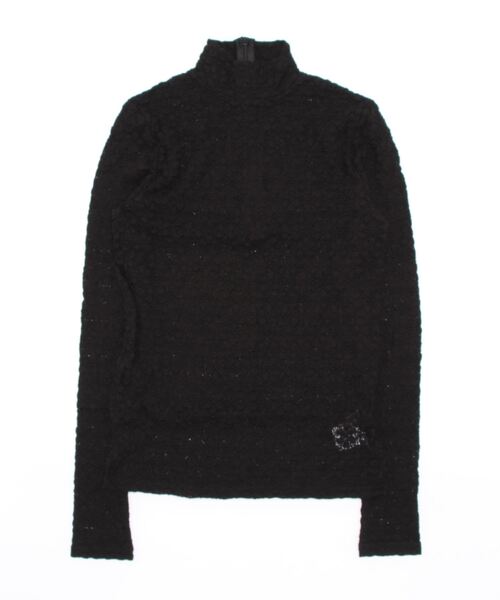 lilLilly(リルリリー)の「フラワーレーストップス(Tシャツ/カットソー・レディース・ホワイト/ブラック・FREE)」の12枚目の写真