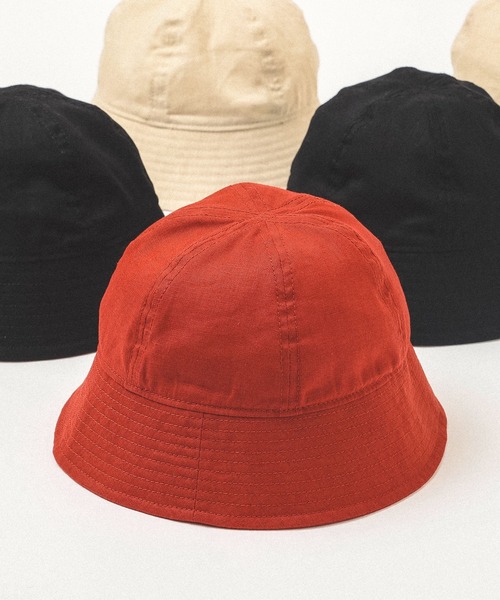 BEAMS（ビームス）の「BEAMS / リネン ベルハット（ハット・メンズ・ブラック/レッド系その他5/ベージュ・ONE SIZE）」の3枚目の写真