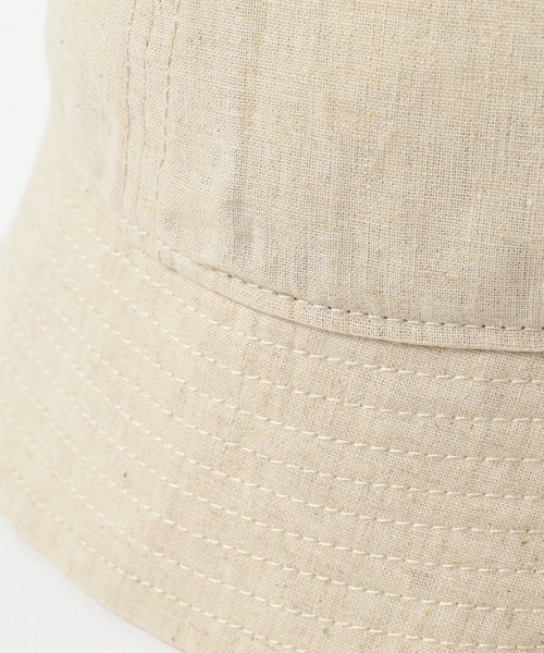 BEAMS（ビームス）の「BEAMS / リネン ベルハット（ハット・メンズ・ブラック/レッド系その他5/ベージュ・ONE SIZE）」の7枚目の写真