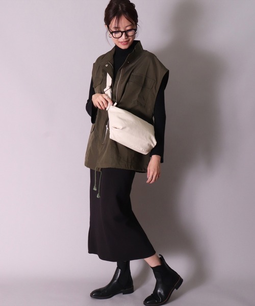 Legato Largo（レガートラルゴ）の「(LF)【Legato Largo】"洗えるフェイクレザー"ワンショルダー バッグ（ショルダーバッグ・レディース・バーガンディー/グレイッシュベージュ/アイボリー/ブラック・ONE SIZE）」の5枚目の写真