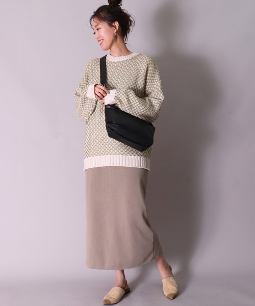 Legato Largo（レガートラルゴ）の「(LF)【Legato Largo】"洗えるフェイクレザー"ワンショルダー バッグ（ショルダーバッグ・レディース・バーガンディー/グレイッシュベージュ/アイボリー/ブラック・ONE SIZE）」の6枚目の写真