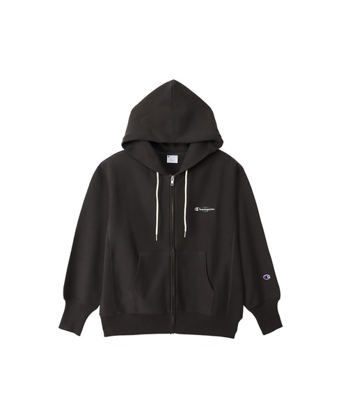 Champion(チャンピオン)の「【Champion/チャンピオン】レディース リバースウィーブ(R) ジップフーデッドスウェットシャツ(パーカー・レディース・オートミール/イエロー/グレー/グレイッシュブルー/ピーコックグリーン系/ブラック系その他・MEDIUM/LARGE)」の2枚目の写真