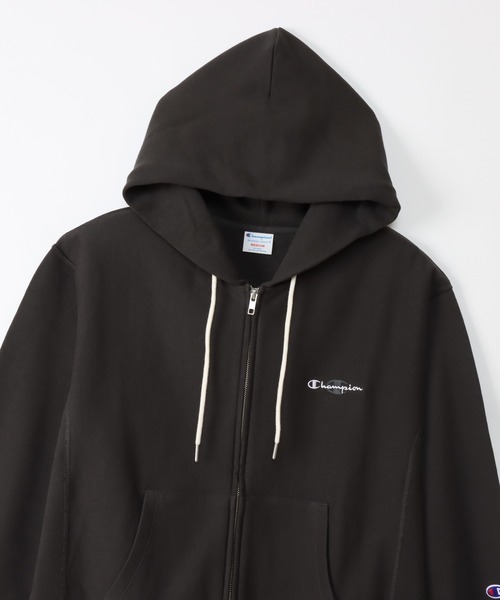 Champion(チャンピオン)の「【Champion/チャンピオン】レディース リバースウィーブ(R) ジップフーデッドスウェットシャツ(パーカー・レディース・オートミール/イエロー/グレー/グレイッシュブルー/ピーコックグリーン系/ブラック系その他・MEDIUM/LARGE)」の8枚目の写真