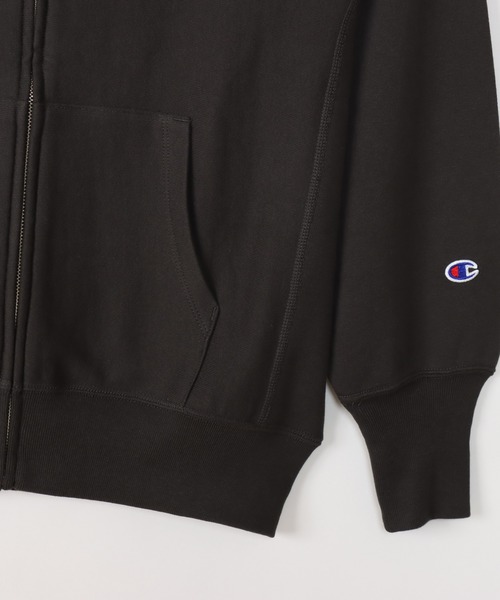 Champion(チャンピオン)の「【Champion/チャンピオン】レディース リバースウィーブ(R) ジップフーデッドスウェットシャツ(パーカー・レディース・オートミール/イエロー/グレー/グレイッシュブルー/ピーコックグリーン系/ブラック系その他・MEDIUM/LARGE)」の10枚目の写真