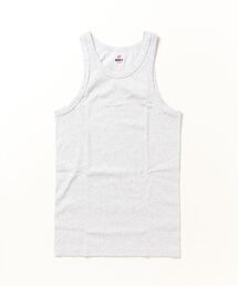 【Hanes/ヘインズ】BEEFY　ビーフィー　リブタンクトップ　無地　フラットシーマ縫製