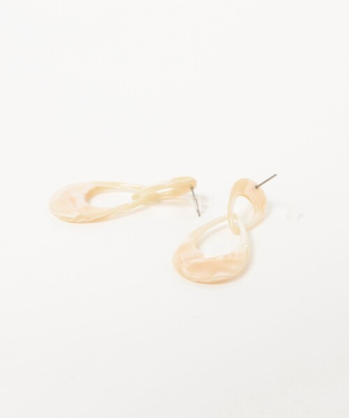 B:MING by BEAMS（ビーミングバイビームス）の「B:MING by BEAMS / マーブル アクリル ピアス（ピアス（両耳用）・レディース・オフホワイト/レッド系その他4/パープル系その他6・ONE SIZE）」の5枚目の写真