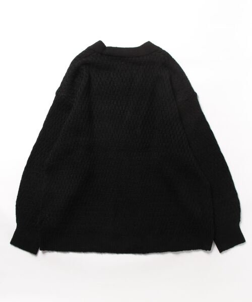 aity(アイティ)の「ハニカムニットVネックPO(ニット/セーター・レディース・ライトベージュ/アイボリー/ラベンダー/ブラック・M)」の8枚目の写真