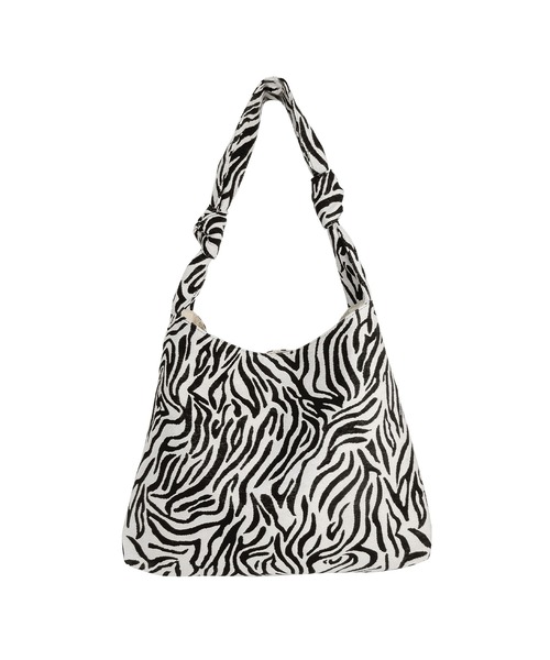 minia（ミニア）の「ノットキャンバストート（トートバッグ・レディース・アイボリー/ゼブラ/レオパード・FREE）」の14枚目の写真