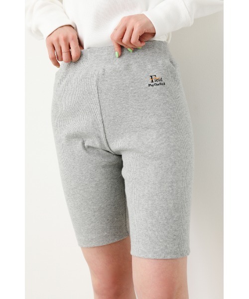 RODEO CROWNS WIDE BOWL（ロデオクラウンズワイドボウル）の「Field ハーフレギンス（レギンス/スパッツ・レディース・杢グレー/ブラック・FREE）」の8枚目の写真