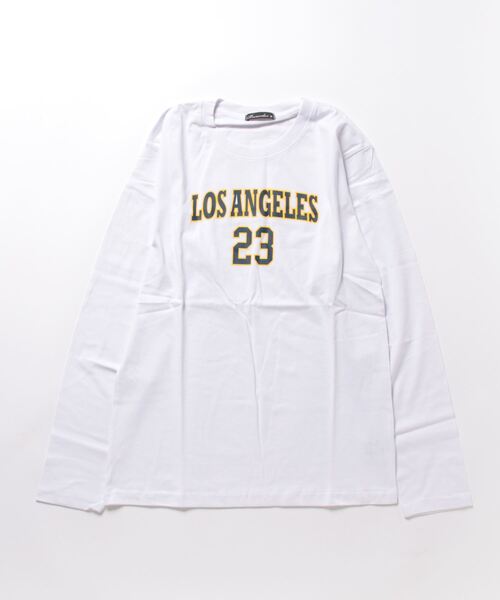 STYLEBLOCK（スタイルブロック）の「プリントロングTシャツ（Tシャツ/カットソー・メンズ・ネイビー/ホワイト系その他2/ホワイト/ベージュ/ホワイト系その他/ブラック系その他/カーキ/ブラック/サックスブルー・M/L/LL）」の13枚目の写真