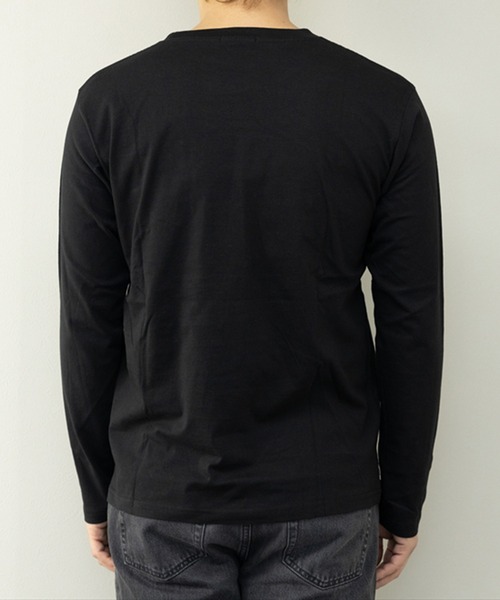 STYLEBLOCK（スタイルブロック）の「プリントロングTシャツ（Tシャツ/カットソー・メンズ・ネイビー/ホワイト系その他2/ホワイト/ベージュ/ホワイト系その他/ブラック系その他/カーキ/ブラック/サックスブルー・M/L/LL）」の21枚目の写真