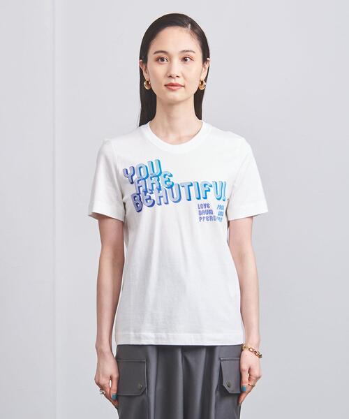 BAUM UND PFERDGARTEN（バウムウンドヘルガーデン）の「【別注】＜BAUM UND PFERDGARTEN＞U ARE BTF Tシャツ（Tシャツ/カットソー・レディース・ホワイト・S）」の3枚目の写真