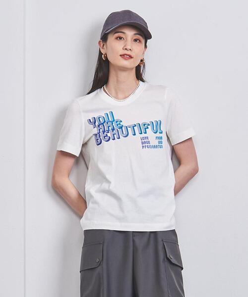 BAUM UND PFERDGARTEN（バウムウンドヘルガーデン）の「【別注】＜BAUM UND PFERDGARTEN＞U ARE BTF Tシャツ（Tシャツ/カットソー・レディース・ホワイト・S）」の8枚目の写真