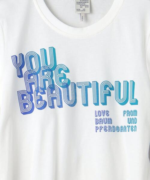 BAUM UND PFERDGARTEN（バウムウンドヘルガーデン）の「【別注】＜BAUM UND PFERDGARTEN＞U ARE BTF Tシャツ（Tシャツ/カットソー・レディース・ホワイト・S）」の12枚目の写真