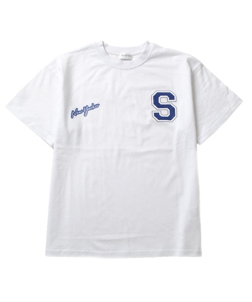 GLAZOS(グラソス)の「【接触冷感】アソートカレッジシティロゴ半袖Tシャツ(Tシャツ/カットソー・キッズ・ブルー/オートミール/ベージュ/ブラック/グレー/ホワイト/カーキ・150cm/130cm/160cm/170cm/140cm)」の12枚目の写真