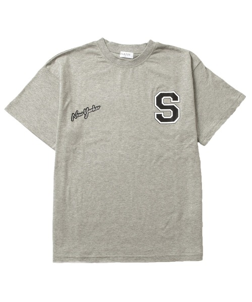 GLAZOS(グラソス)の「【接触冷感】アソートカレッジシティロゴ半袖Tシャツ(Tシャツ/カットソー・キッズ・ブルー/オートミール/ベージュ/ブラック/グレー/ホワイト/カーキ・150cm/130cm/160cm/170cm/140cm)」の14枚目の写真